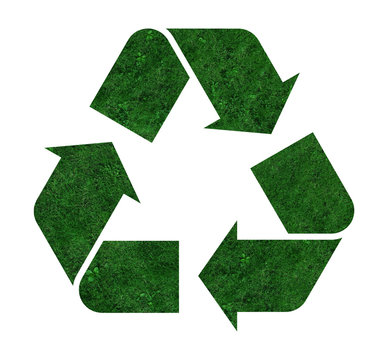 logo recyclage from a grass