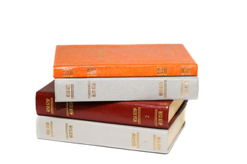 colored vintage books