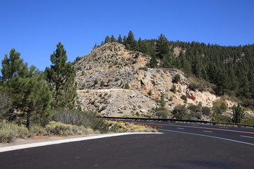 Mountain pass above Lake Tahoe
