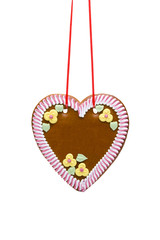 Lebkuchenherz, Freisteller, blanko