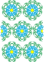 Floral ornament. Vector illustration