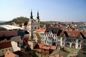 View on town Brno