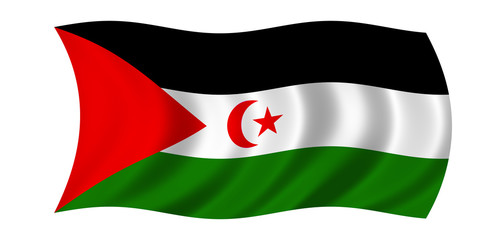 demokratische arabische republik sahara fahne flag