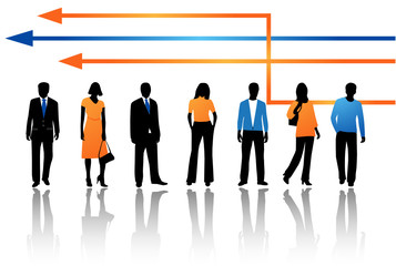 Illustration of business people