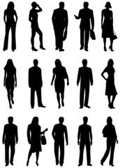 Illustration of people silhouettes