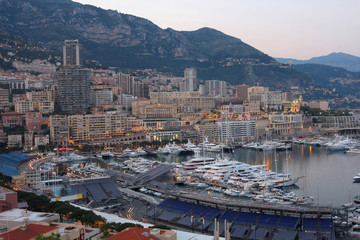 Monaco at night