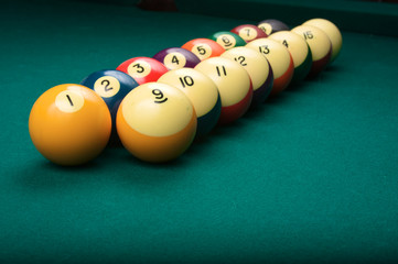 Billiard balls