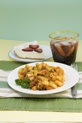 chicken penne pasta meal