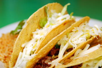 Tacos with refried beans