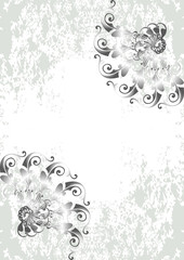 Background - Hintergrund - Grunge - Floral