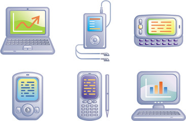 Electronics - Vector Icons Set