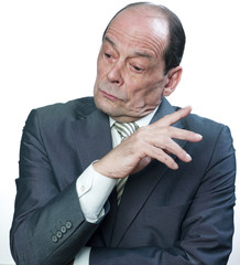 homme d'affaires discutant