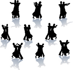Ballroom Dance Silhouettes - 14180065
