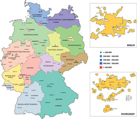 Städtekarte Deutschland