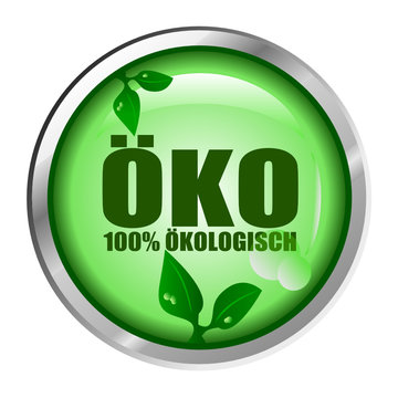 ÖKO 100% Ökologisch Button