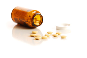 The container with tablets