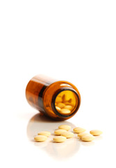 The container with tablets