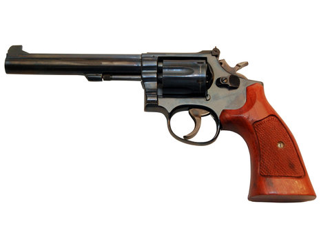 Handgun isolated on white