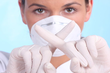 stop poison, doctor showing gesture