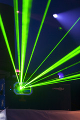 laser on the stage