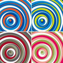 Colorful circles background. Vector.