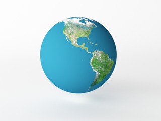 globe with shadow