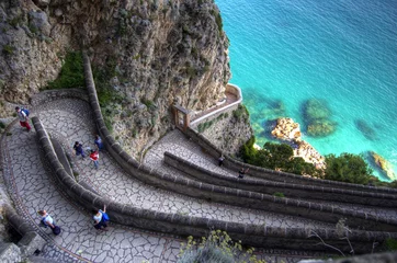 Muurstickers Capri, la via krupp © Enrico De Vita