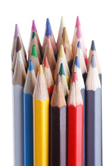 Assortment of coloured pencils