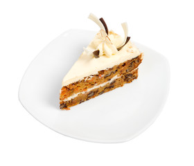 delicious cake .Isolated