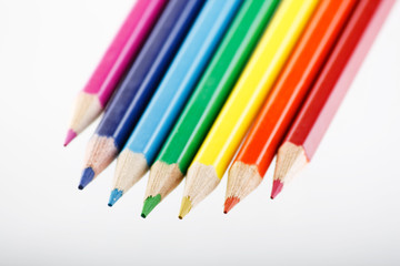 Assortment of coloured pencils