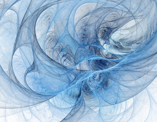 Blue fractal tunnel © nata_rass