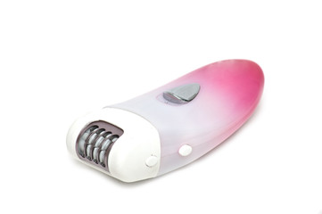 Pink cordless epilator