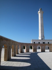 Lighthouse and arches wall