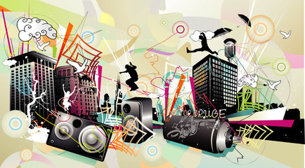 urban vector composition © chispas