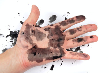 dirty hand