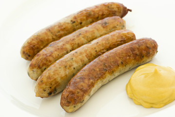 Bratwurst mit Senf
