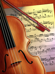 Fototapeta premium Violin music