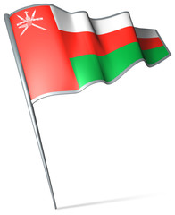 Flag pin - Oman