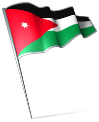 Flag pin - Jordan