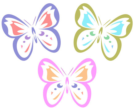 Butterflies (vector)
