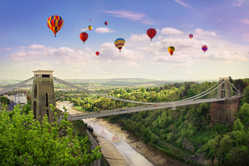 Clifton Suspension Bridge. - obrazy, fototapety, plakaty