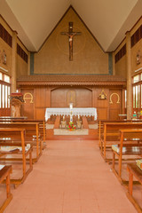 Fototapeta na wymiar Small wood church