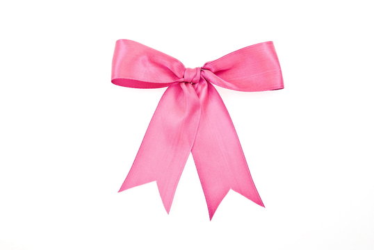 Pink bow for design