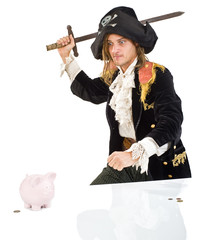 pirate and piggybank