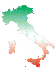 cartina d'italia