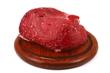 meat piece on wood shelf