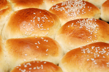 Background from home made rolls