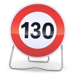 Limitation de vitesse à 130 (ombre)