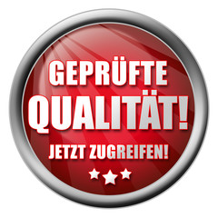 Geprüfte Qualität! Button