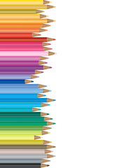 Fototapeta premium Colorful pencil illustration